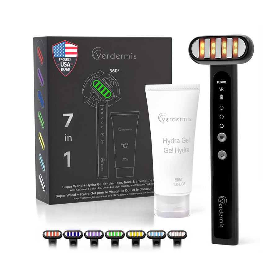 7 Color LED Super Wand + Hydra Gel